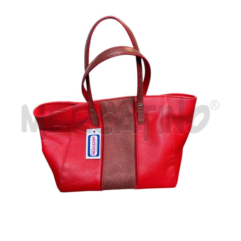 BORSA DONNA BORBONESE PELLE ROSSA | Mercatino dell'Usato Nichelino via scarrone 2
