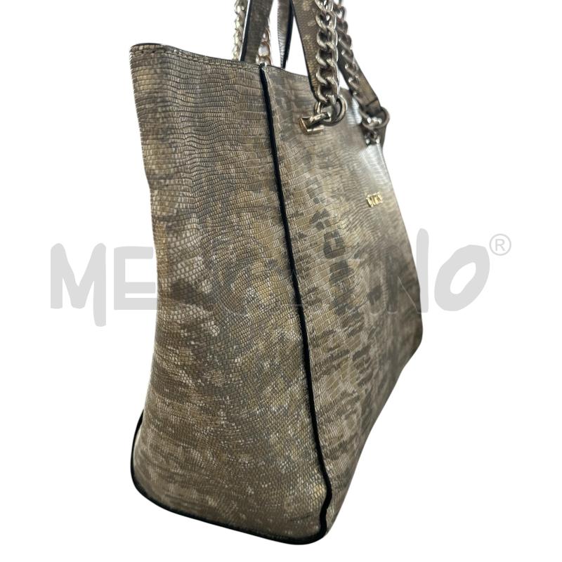 BORSA DONNA GUESS PITON ORO CAT | Mercatino dell'Usato Nichelino via scarrone 2