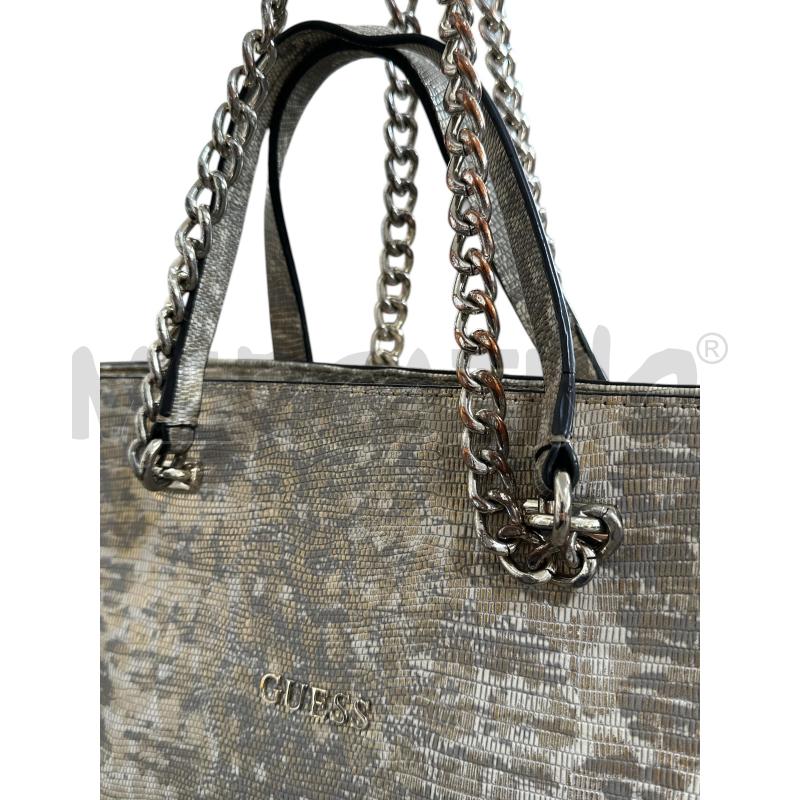 BORSA DONNA GUESS PITON ORO CAT | Mercatino dell'Usato Nichelino via scarrone 3