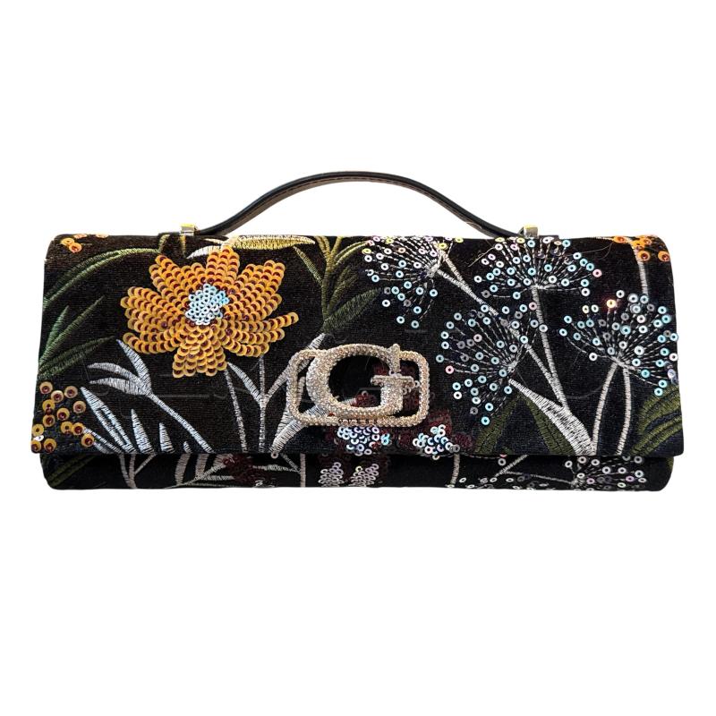 BORSA DONNA GUESS VELLUTO NERO | Mercatino dell'Usato Nichelino via scarrone 1
