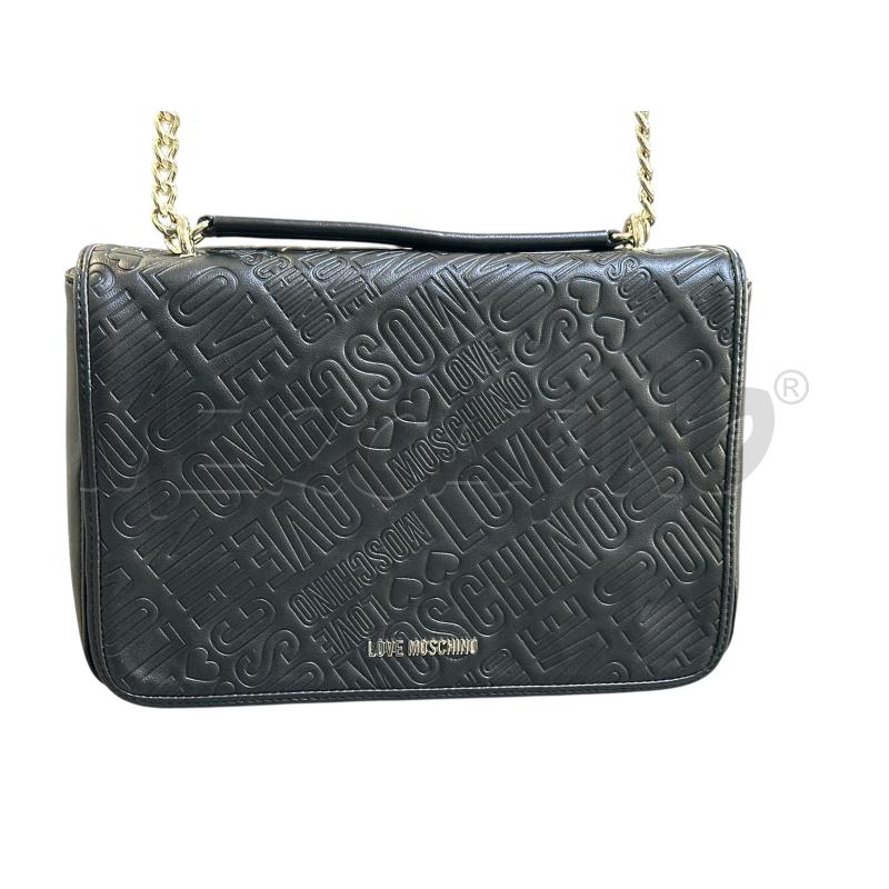 BORSA DONNA LOVE MOSCHINO TRACOLLA NERA  | Mercatino dell'Usato Nichelino via scarrone 1