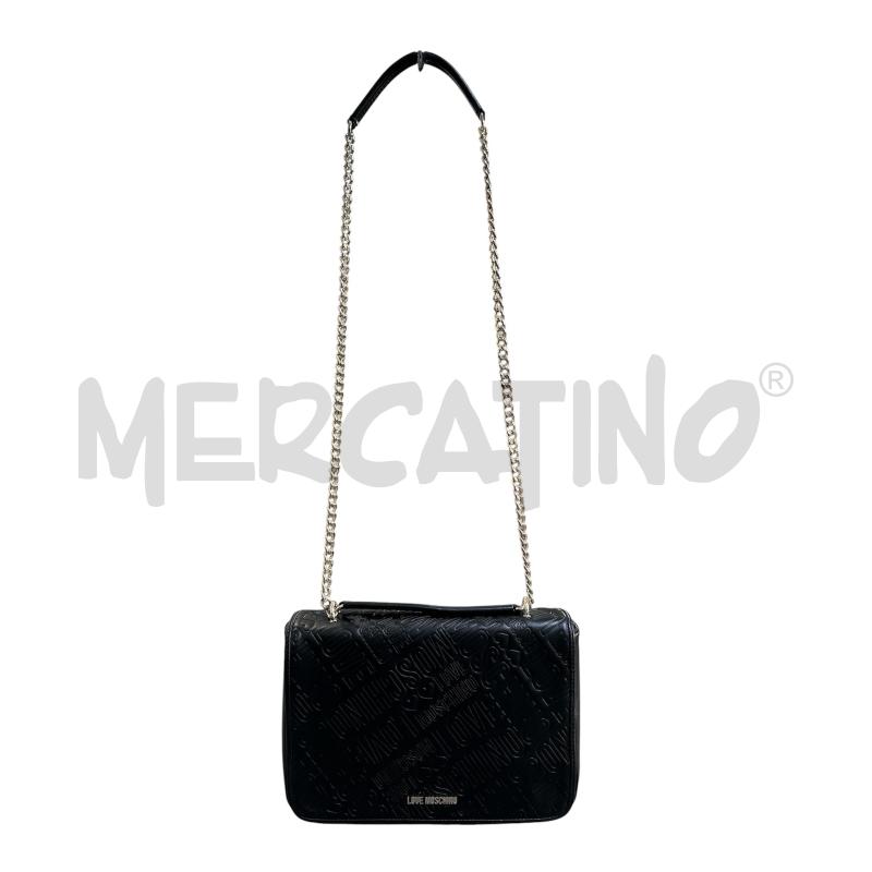 BORSA DONNA LOVE MOSCHINO TRACOLLA NERA  | Mercatino dell'Usato Nichelino via scarrone 2