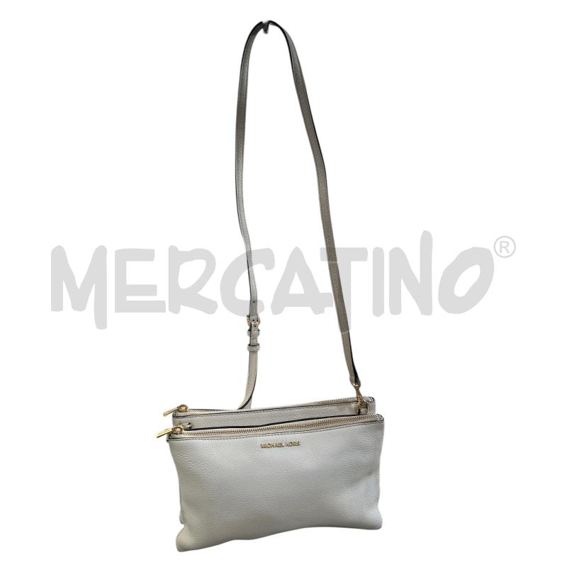 BORSA DONNA MICHAEL KORS BIANCA DOPPIA ZIP | Mercatino dell'Usato Nichelino via scarrone 1