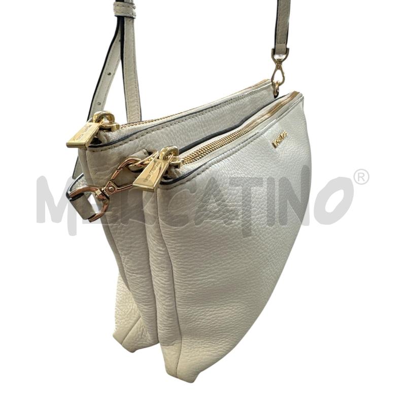 BORSA DONNA MICHAEL KORS BIANCA DOPPIA ZIP | Mercatino dell'Usato Nichelino via scarrone 2