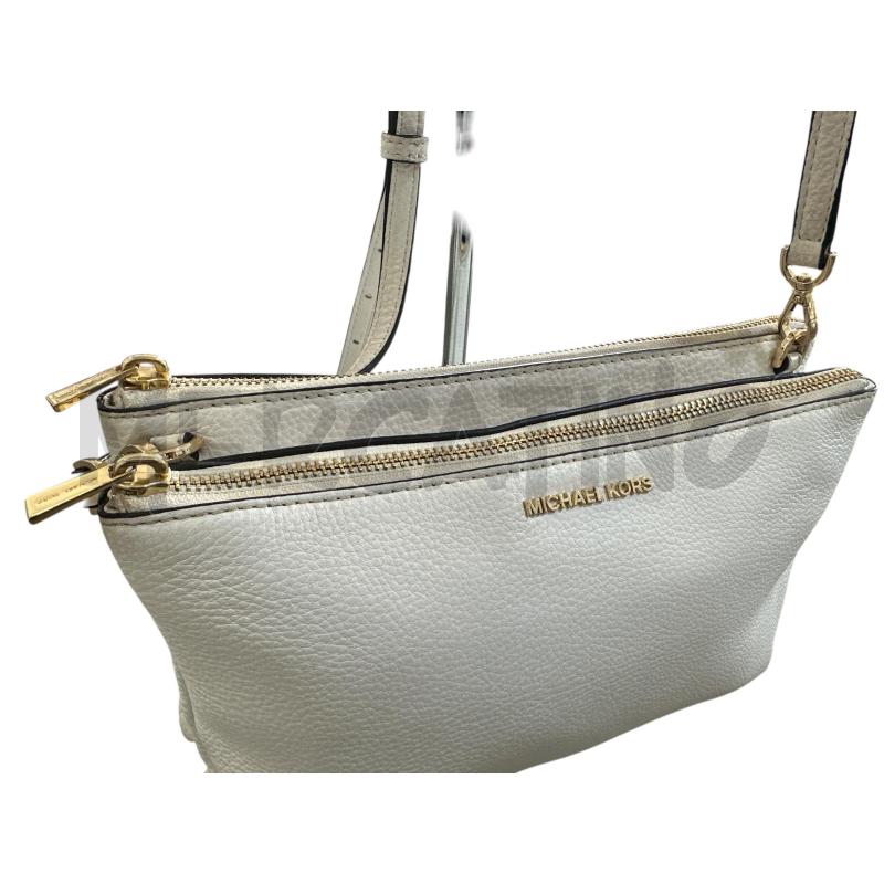 BORSA DONNA MICHAEL KORS BIANCA DOPPIA ZIP | Mercatino dell'Usato Nichelino via scarrone 3