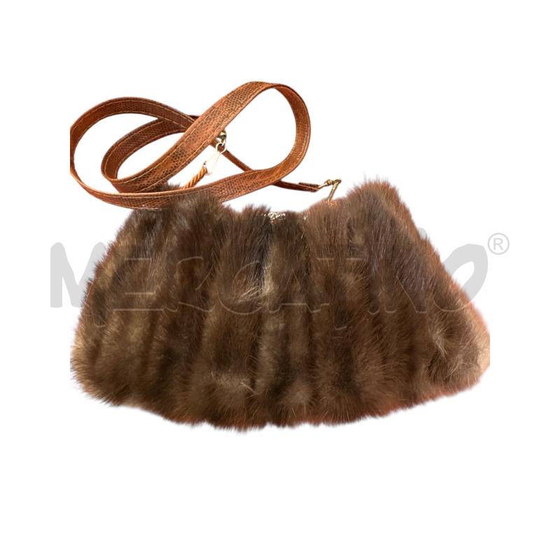 BORSETTA DONNA VINTAGE VISONE  | Mercatino dell'Usato Nichelino via scarrone 1