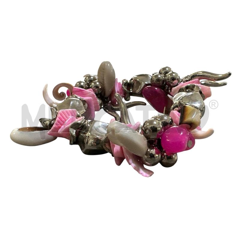 BRACCIALE LAVORAZIONE PIETRE ROSA  | Mercatino dell'Usato Nichelino via scarrone 2
