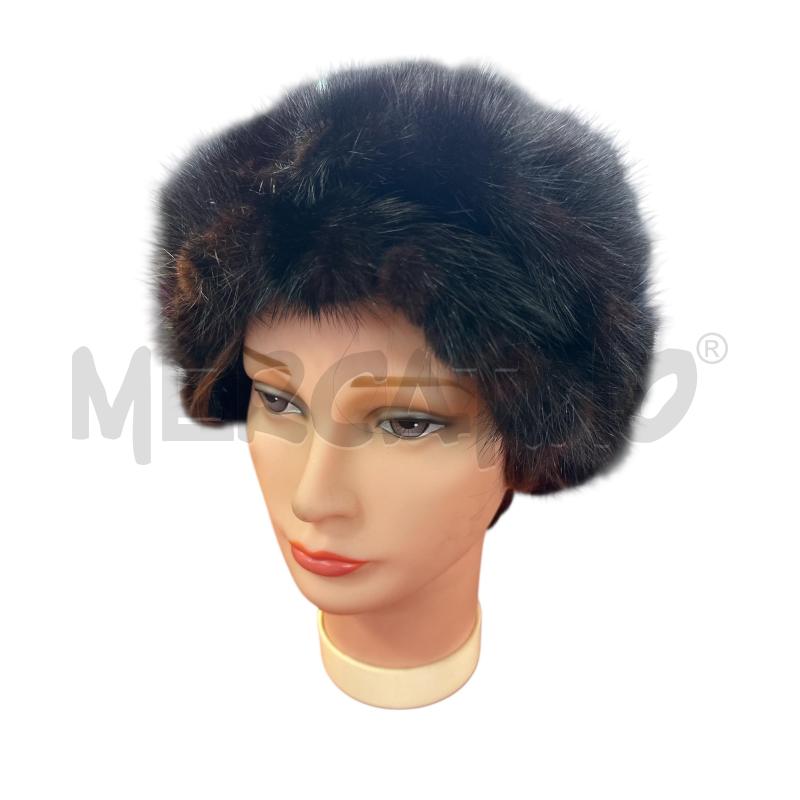 CAPPELLO DONNA VISONE MARRONE | Mercatino dell'Usato Nichelino via scarrone 1