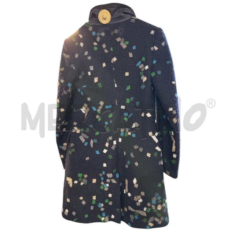 CAPPOTTO DONNA EMPORIO ARMANI BLU LANA BOUCLE | Mercatino dell'Usato Nichelino via scarrone 3