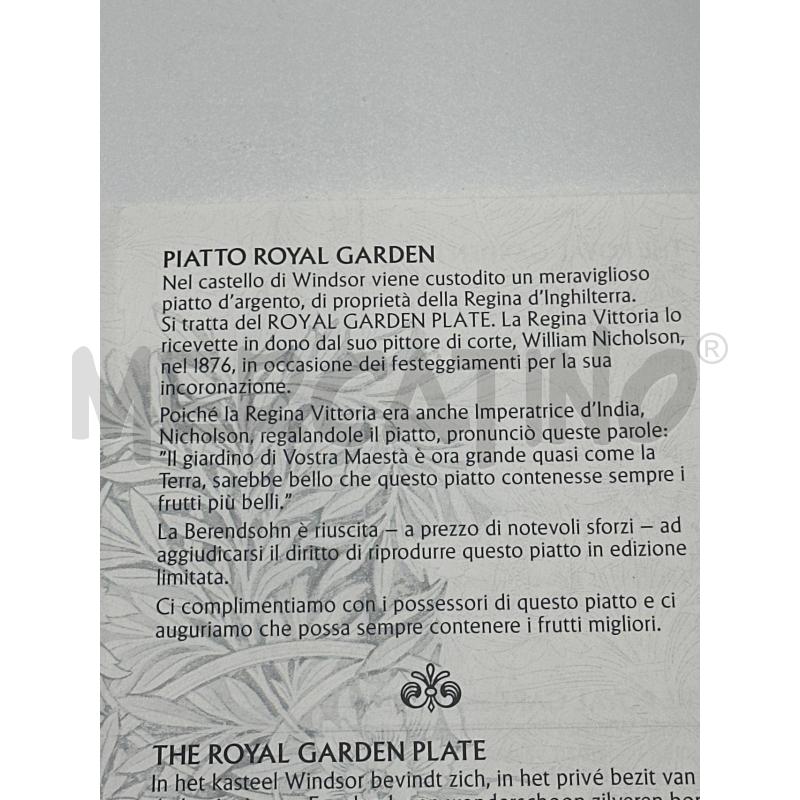 CENTROTAVOLA ROYAL GARDEN PLATE  | Mercatino dell'Usato Nichelino via scarrone 2