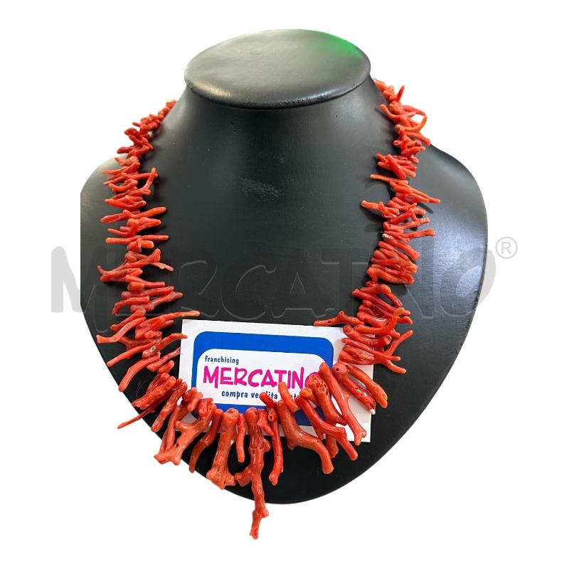 COLLANA ARG E CORALLO ROSSO  | Mercatino dell'Usato Nichelino via scarrone 1