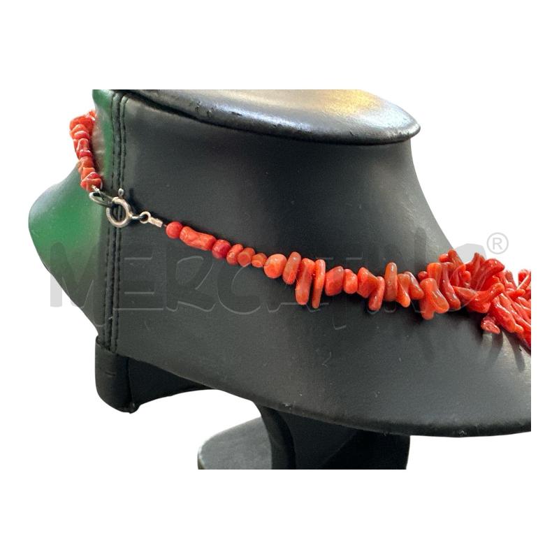 COLLANA ARG E CORALLO ROSSO  | Mercatino dell'Usato Nichelino via scarrone 2