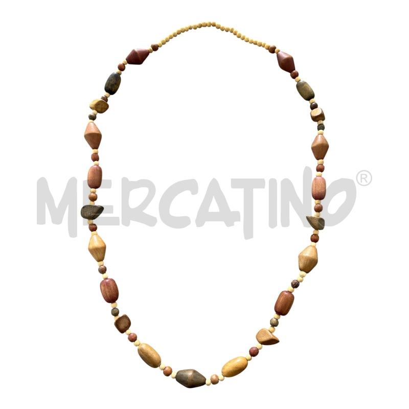 COLLANA ETNICA LEGNO  | Mercatino dell'Usato Nichelino via scarrone 1