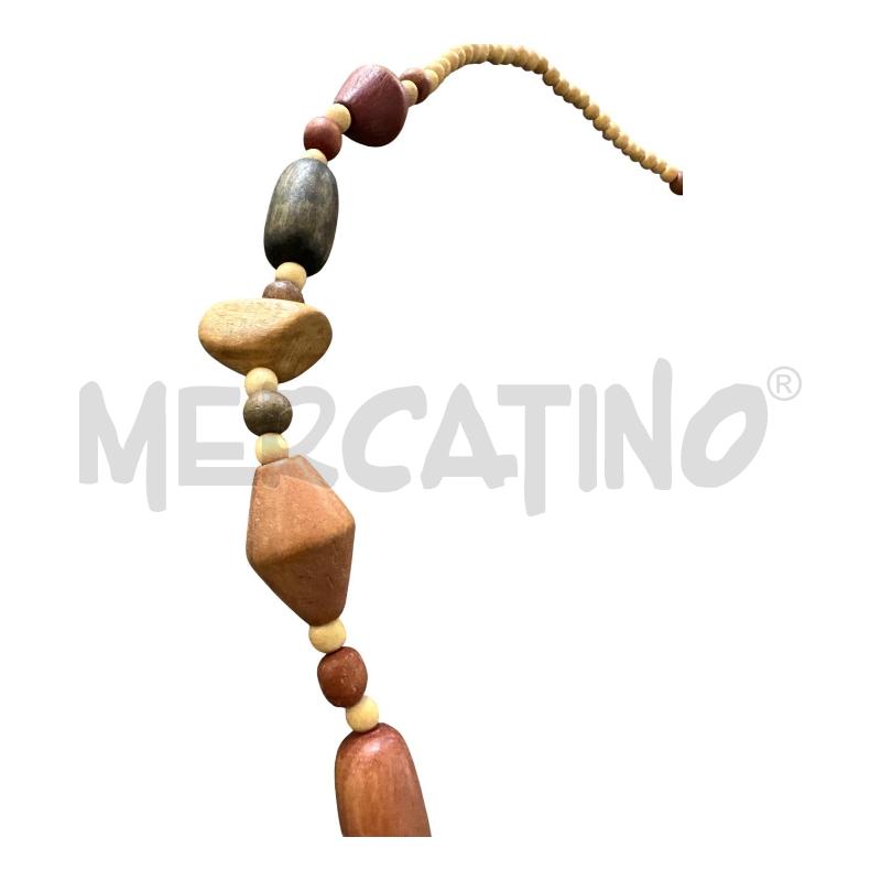COLLANA ETNICA LEGNO  | Mercatino dell'Usato Nichelino via scarrone 2