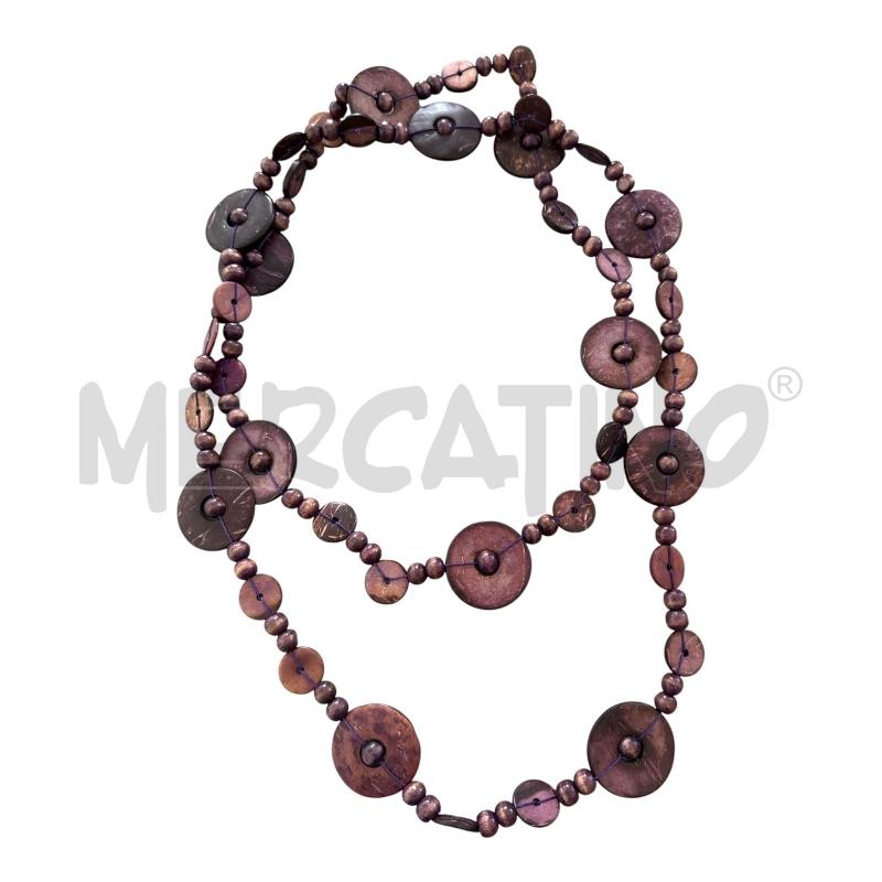 COLLANA ETNICA LEGNO  | Mercatino dell'Usato Nichelino via scarrone 1