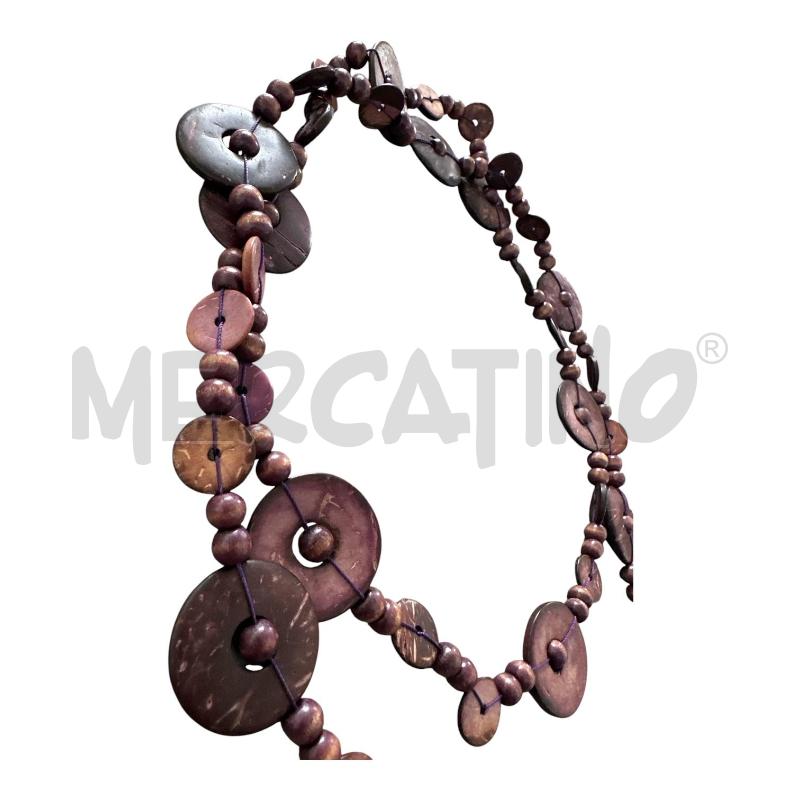 COLLANA ETNICA LEGNO  | Mercatino dell'Usato Nichelino via scarrone 2