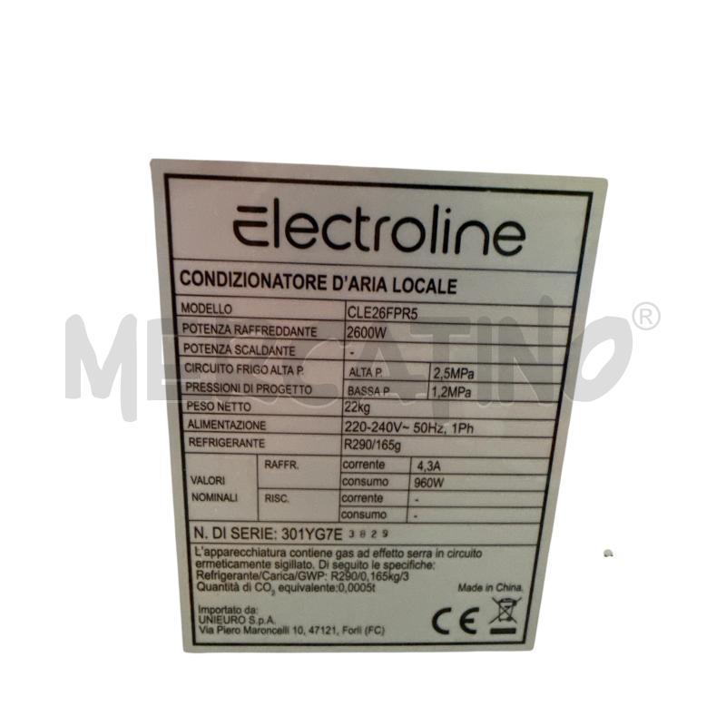 CONDIZIONATORE PORTATILE ELECTROLINE 9000 BTU  | Mercatino dell'Usato Nichelino via scarrone 3