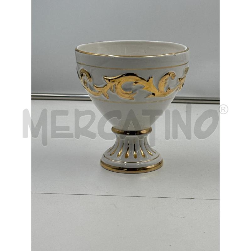 COPPA CERAMICA BIANCO ORO | Mercatino dell'Usato Nichelino via scarrone 1