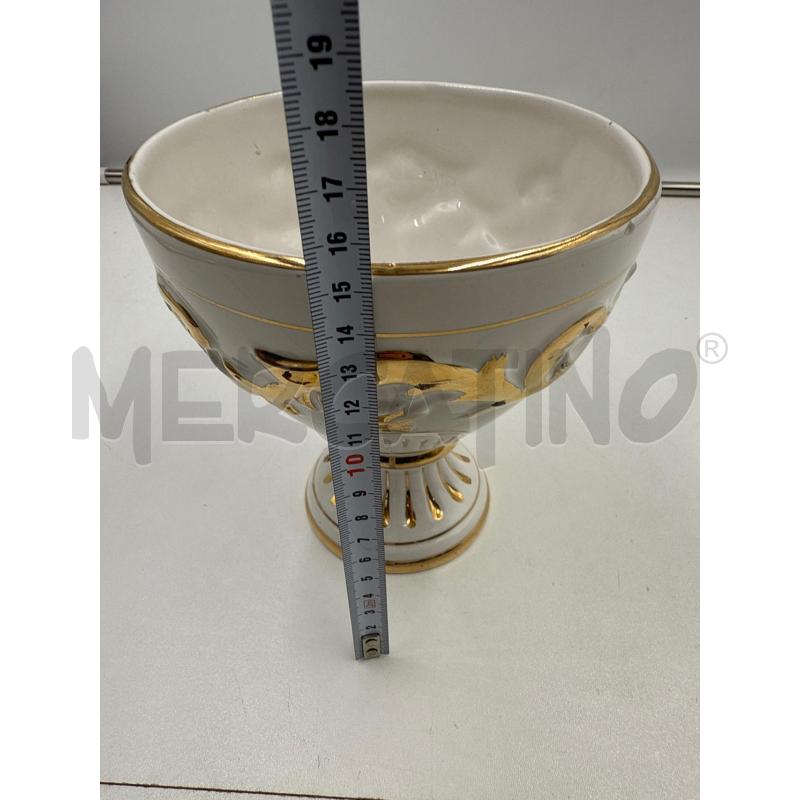 COPPA CERAMICA BIANCO ORO | Mercatino dell'Usato Nichelino via scarrone 2