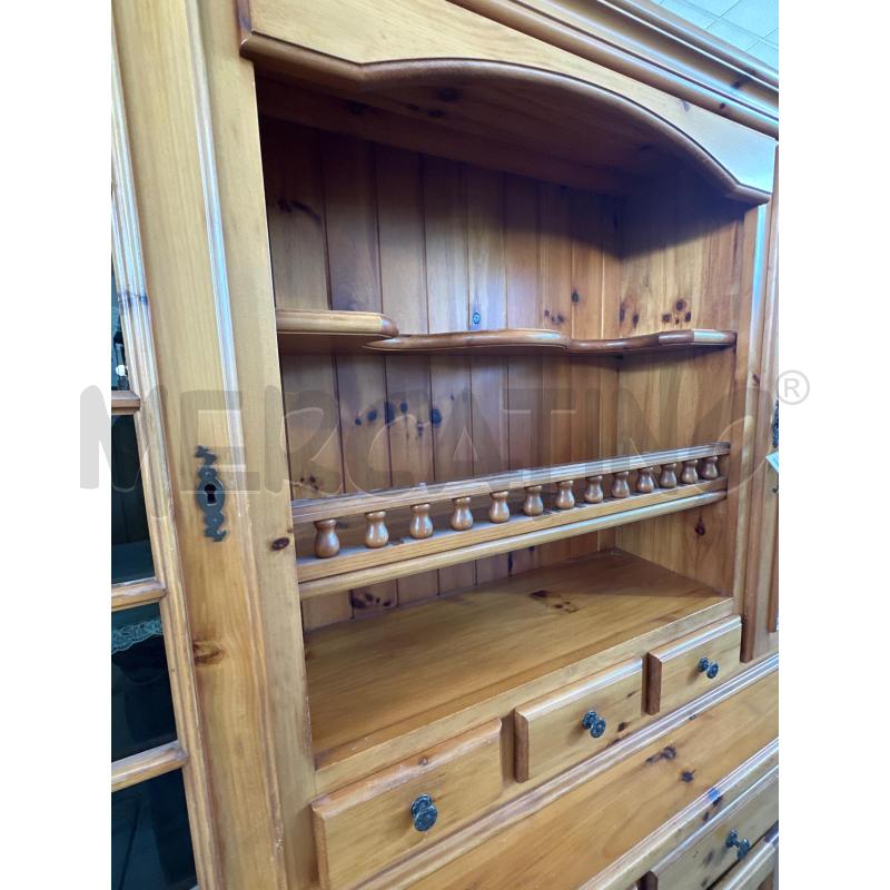 CREDENZA LEGNO PINO VETRINE  | Mercatino dell'Usato Nichelino via scarrone 2
