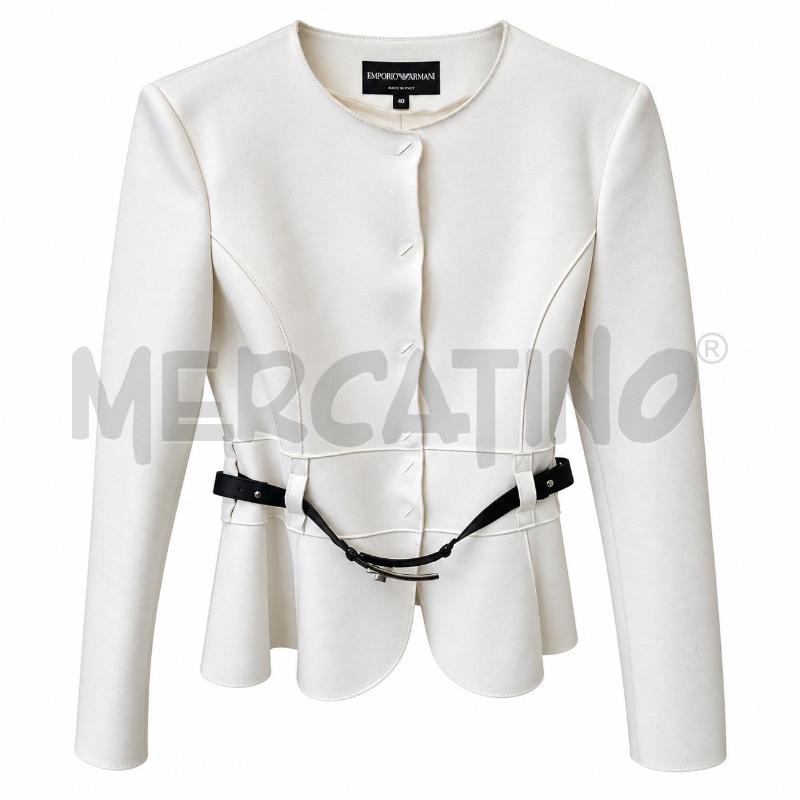 GIACCA DONNA EMPORIO ARMANI BIANCA  | Mercatino dell'Usato Nichelino via scarrone 2