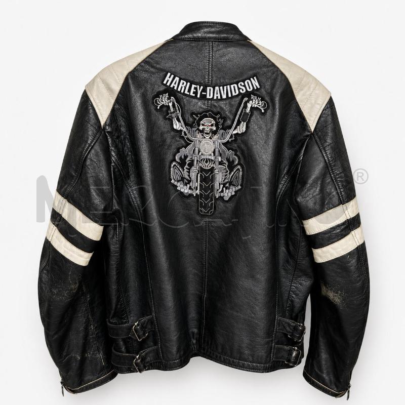 GIUBBOTTO UOMO PELLE GAS PACH HARLEY DAVIDSON NERO   | Mercatino dell'Usato Nichelino via scarrone 3
