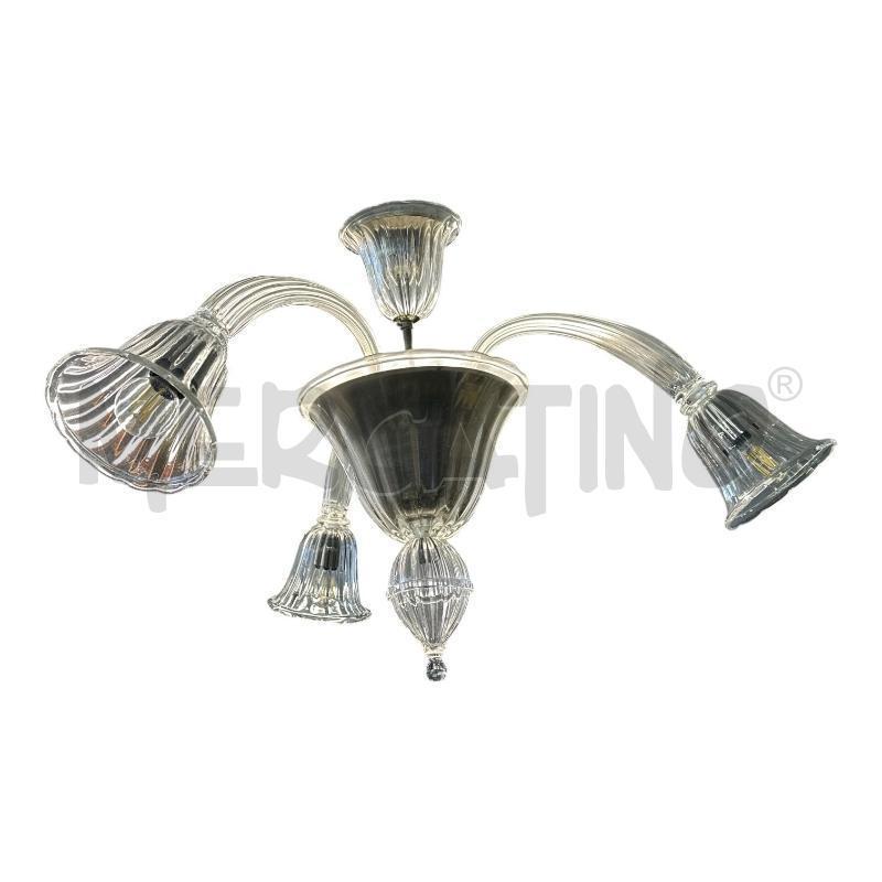 LAMPADARIO VETRO MURANO 3 LUCI  | Mercatino dell'Usato Nichelino via scarrone 1