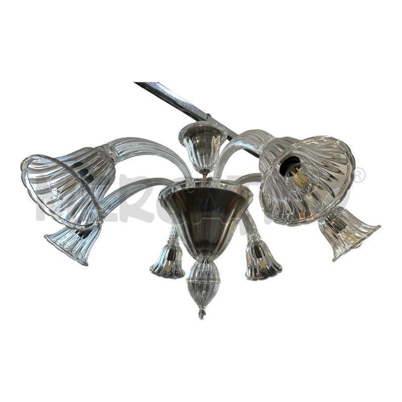 LAMPADARIO VETRO MURANO 6 LUCI  | Mercatino dell'Usato Nichelino via scarrone 1