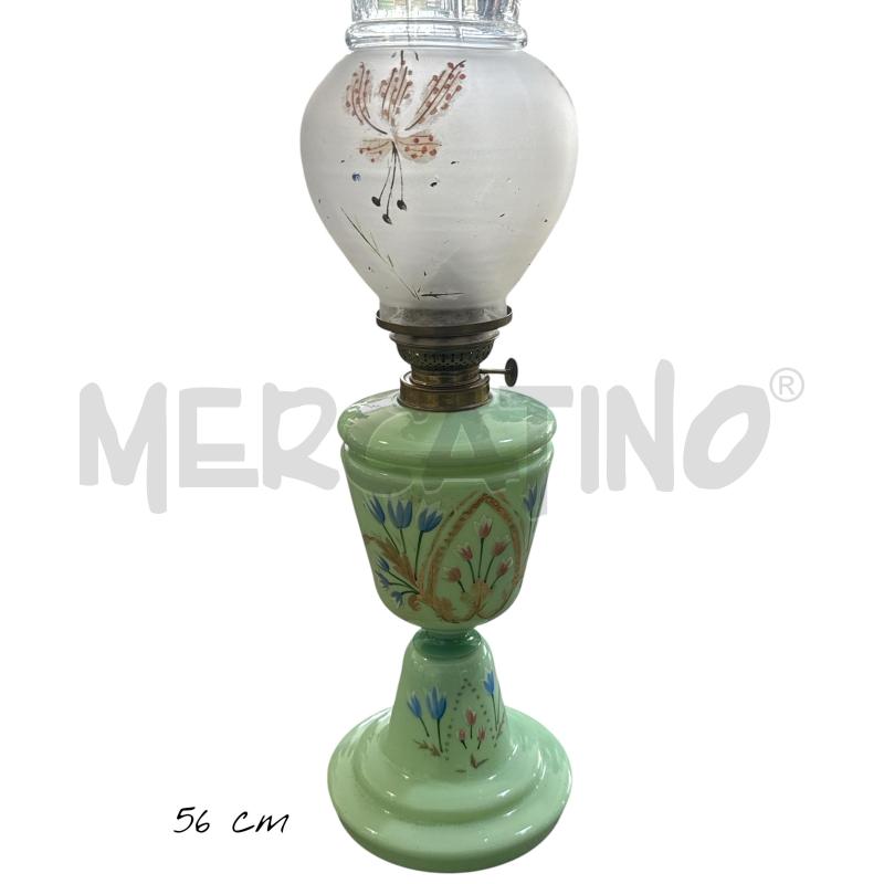 LAMPADA VINTAGE CERAMICA VERDE  | Mercatino dell'Usato Nichelino via scarrone 2