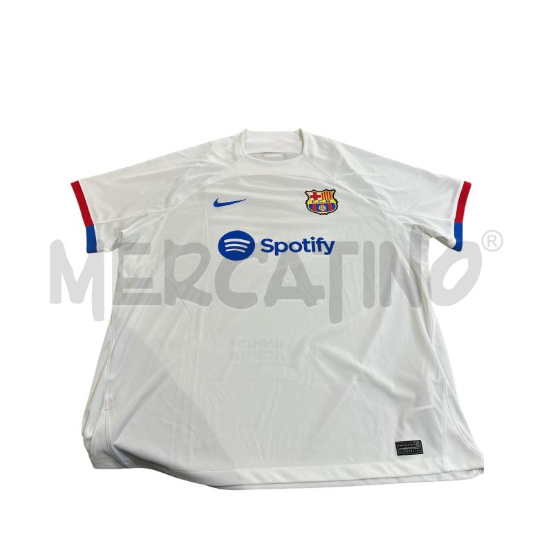 MAGLIA CALCIO BARCELONA NIKE BIANCA | Mercatino dell'Usato Nichelino via scarrone 1