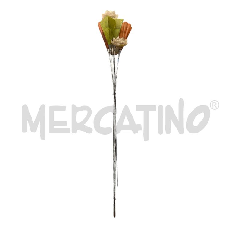 MAZZO FIORI STELO FERRO PETALI MADRE PERLA  | Mercatino dell'Usato Nichelino via scarrone 2