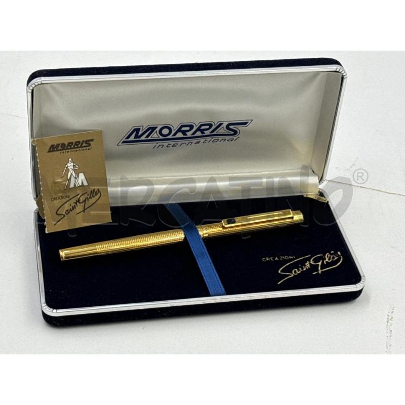 PENNA STILOGRAFICA MORRIS PLACCATO ORO 18 KT  | Mercatino dell'Usato Nichelino via scarrone 1