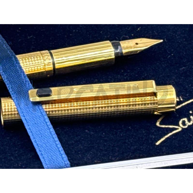 PENNA STILOGRAFICA MORRIS PLACCATO ORO 18 KT  | Mercatino dell'Usato Nichelino via scarrone 2