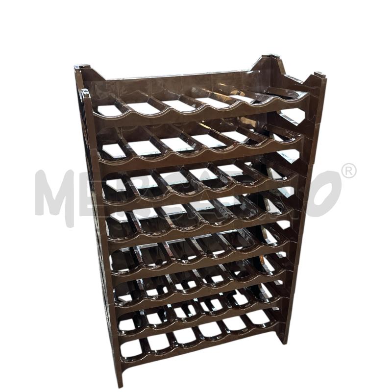 PORTA BOTTIGLIE IMPILABILI IN PLASTICA MARRONE 8 PZ | Mercatino dell'Usato Nichelino via scarrone 1