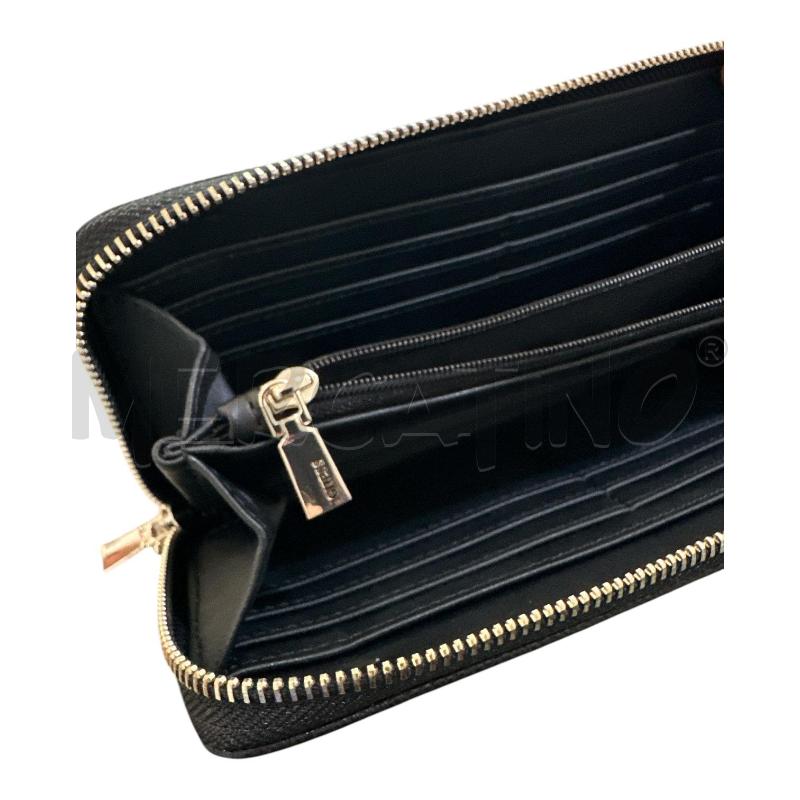 PORTA FOGLIO GUESS DONNA NERO  | Mercatino dell'Usato Nichelino via scarrone 3