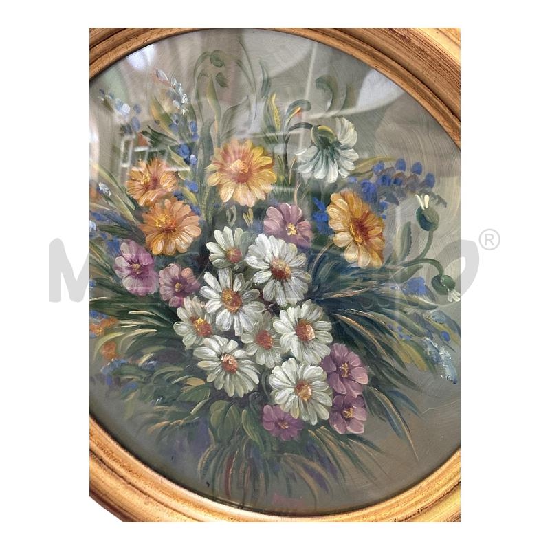 QUADRO OLIO FLOREALE  | Mercatino dell'Usato Nichelino via scarrone 2