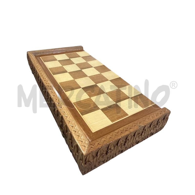 SCACCHIERA LEGNO | Mercatino dell'Usato Nichelino via scarrone 2