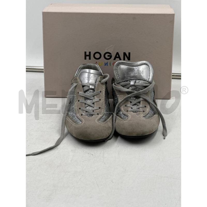 SCARPE BAMBINA HOGAN JUIOR GRIGIA BRILLANTE | Mercatino dell'Usato Nichelino via scarrone 1