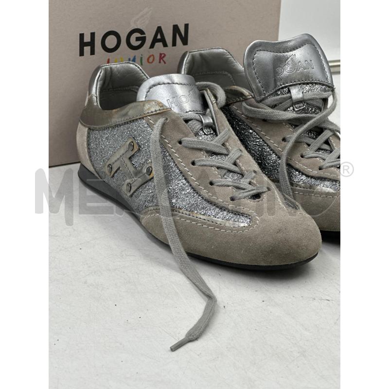 SCARPE BAMBINA HOGAN JUIOR GRIGIA BRILLANTE | Mercatino dell'Usato Nichelino via scarrone 2