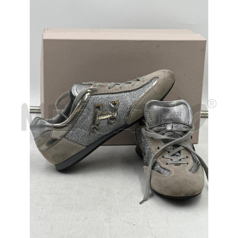 SCARPE BAMBINA HOGAN JUIOR GRIGIA BRILLANTE | Mercatino dell'Usato Nichelino via scarrone 3