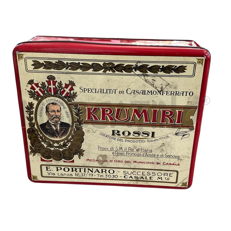 SCATOLA LATTA VECCHIA KRUMIRI  | Mercatino dell'Usato Nichelino via scarrone 1