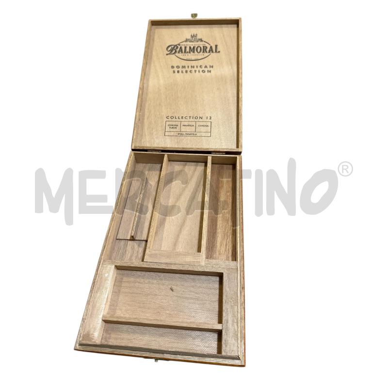SCATOLA LEGNO SIGARI BALMORAL  | Mercatino dell'Usato Nichelino via scarrone 2