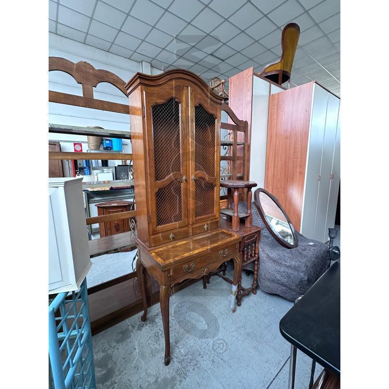 SCRIVANIA CON LIBRERIA LEGNO | Mercatino dell'Usato Nichelino via scarrone 1