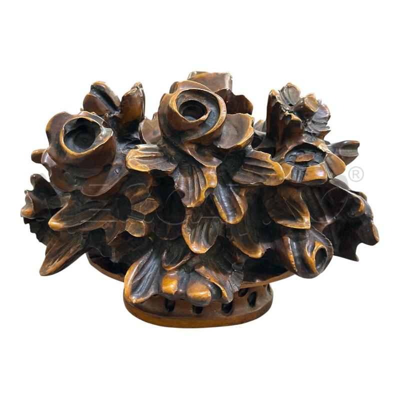 SCULTURA LEGNO BOUQUET | Mercatino dell'Usato Nichelino via scarrone 1