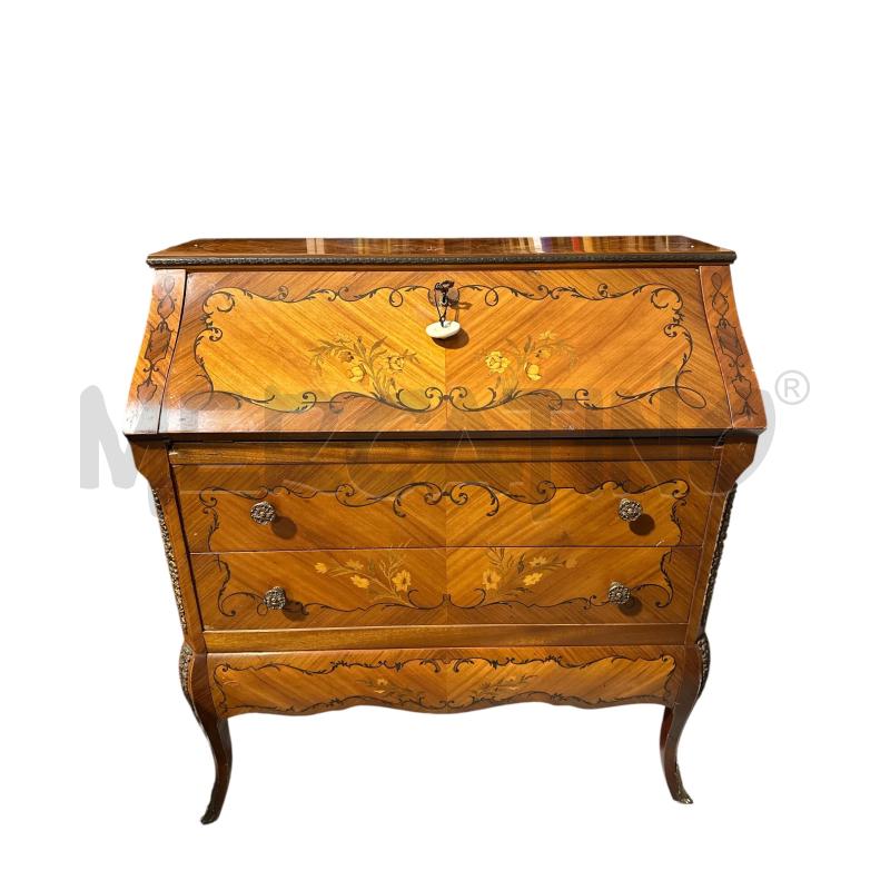 SECRETAIRE VECCHIO LEGNO INTARSIATO  | Mercatino dell'Usato Nichelino via scarrone 1