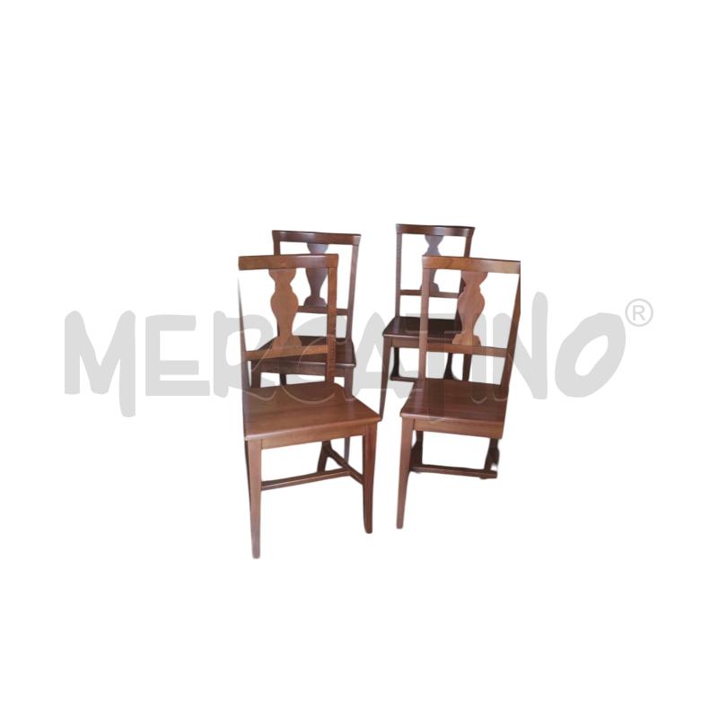 SEDIE PZ. 4 LEGNO  | Mercatino dell'Usato Nichelino via scarrone 2
