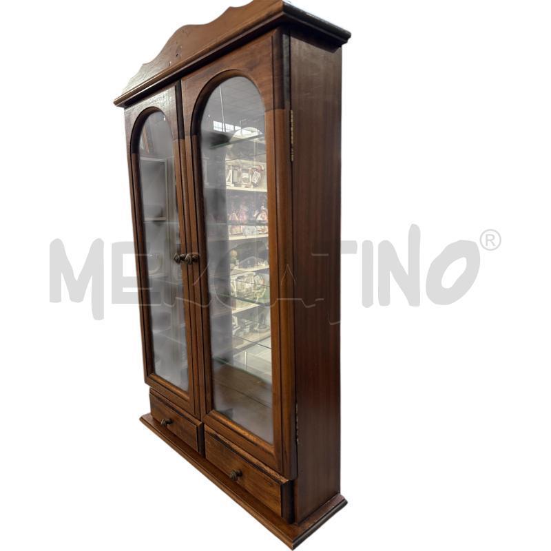 VETRINA LEGNO E VETRO 4 RIPIANI | Mercatino dell'Usato Nichelino via scarrone 2