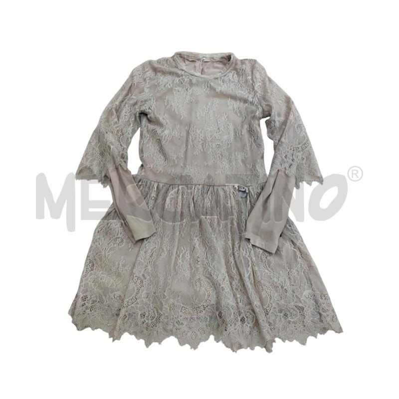 ABITO BAMBINA TWIN SET PIZZO BEIGE | Mercatino dell'Usato Leini' 1