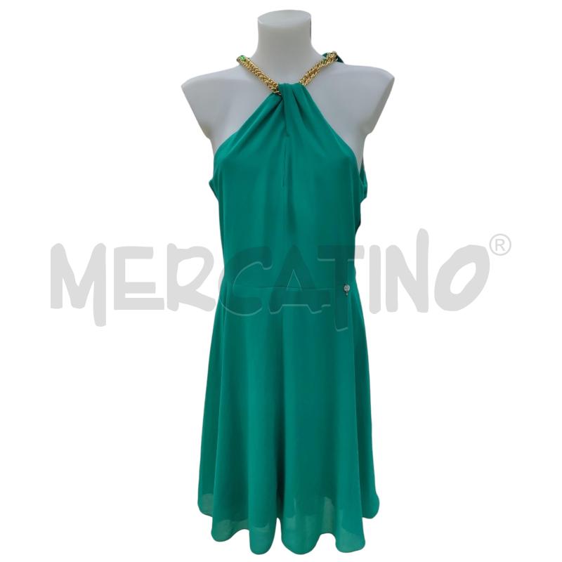 ABITO DONNA CANNELLA VERDE CON CATENA ORO | Mercatino dell'Usato Leini' 1