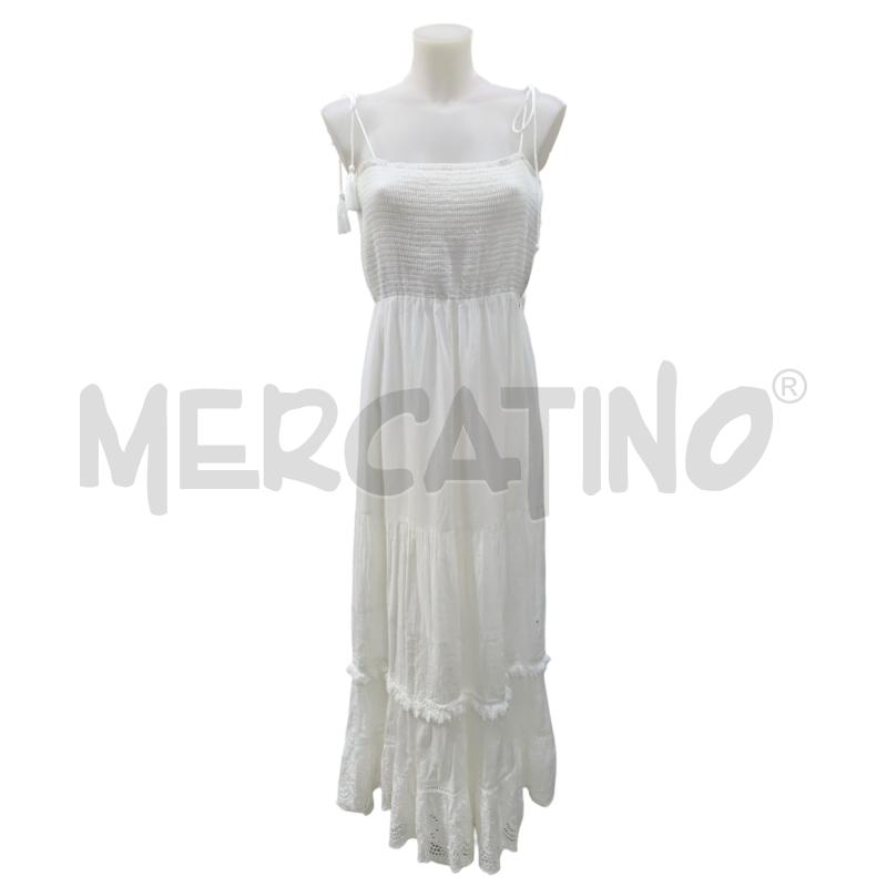 ABITO DONNA  BIANCO KORALLINE  COTONE SANGALLO | Mercatino dell'Usato Leini' 1